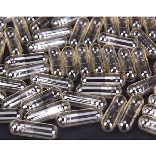 1000Pcs Transparent Mini Capsules Separated Box Empty Gelatin Capsules Pill Clear Separated Pill Box