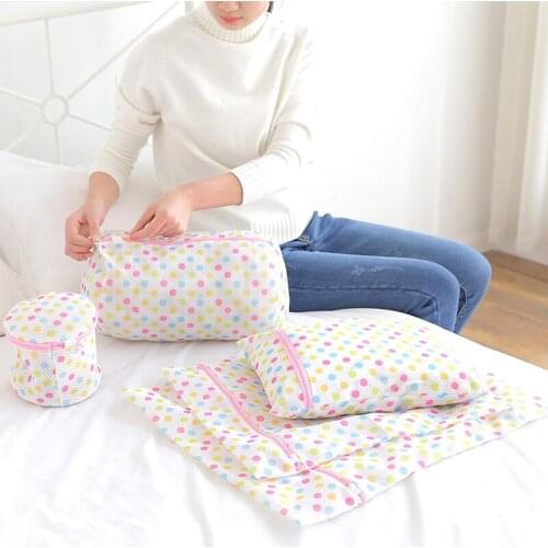 2020 NewLingerie Washing Home Use Mesh Clothing Underwear Organizer Washing Bag Useful Mesh Net Bra Wash Bag zipper Laundry Bag