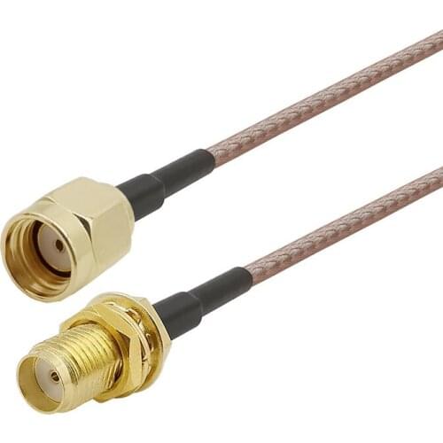 RP-SMA Male Plug Connector Switch SMA Female Jack Convertor Jumper RF Antenna Coaxial Cable RG316/RG174/RG316D/RG58/LMR195 Cable