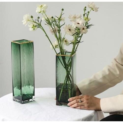Nordic Glass Vase Creative Flower Arrangement Triangle Light Luxury Modern For Desktop Living Room декор комнаты ваза стекло
