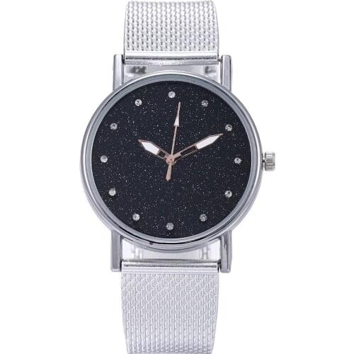 Ladies Watch Quartz Watch Starry Sky Wristwatch Women Girls Clock Silicone Red Black Casual Simple Elegant Reloj Mujer 2019 Fi