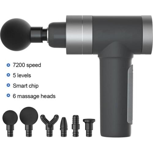 LCD Touch Screen Fascia Gun Fascia Muscle Relax Therapy Massager High Frequency Percussive Vibration Health Care Massage Gun NEW