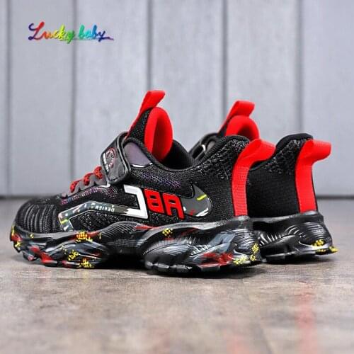 2021 Spring Children Sneakers Fashion Casual Breathable Mesh Sports Shoes For Boys Running Kids Shoes Chaussure Enfant 10203