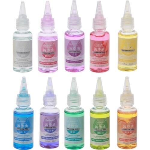 30ml Silicone Pouring Oil Acrylic UV Epoxy Resin Silicone Mold Liquid Flow Art Oil Resin Shaker Quicksand Oil Art Crafts