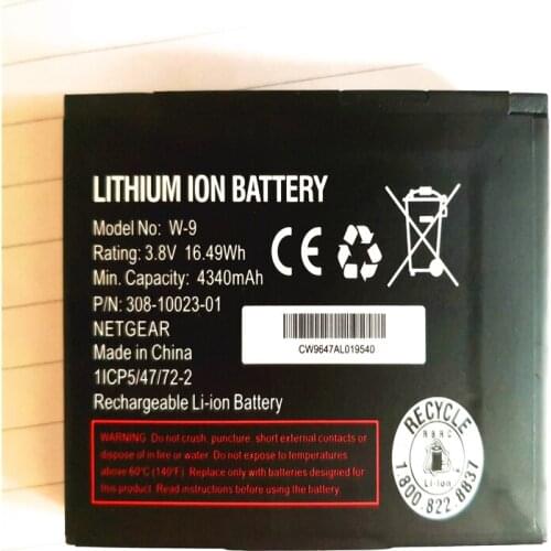 4340mAh W-9 Battery For NETGEAR AirCard AC810S AC815 Verizon Jetpack Hotspot AC791L Li-ion bateria with phone stander