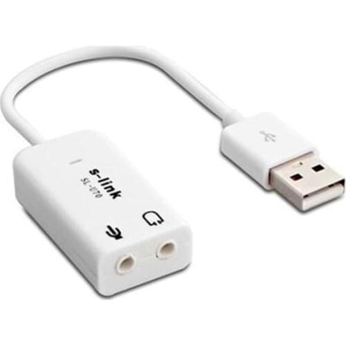 S-LINK SL-U70 7.1 USB 2.0 WIRED SOUND CARD ADAPTER