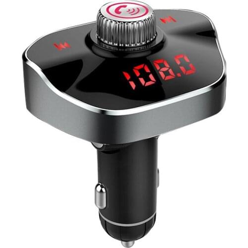 Car MP3 Bluetooth 4.2 Hands Free FM Emitter Player Dual USB Port TF Card Touch Button MP3 Player