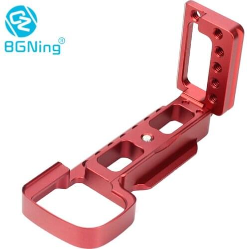 BGNing Aluminum Quick Release L Plate L-Bracket Holder Hand Grip Mount Adapter for Sony Alpha A6400 ILCE-6400L ILCE-6400M Camera