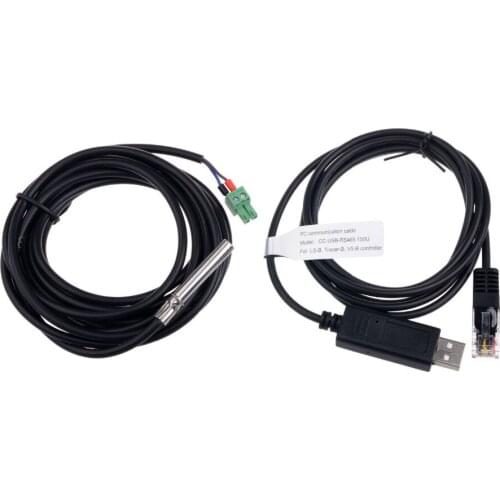 Battery Temperature Sensor and Monitoring adapter RS485 to USB fit for Tracer MPPT