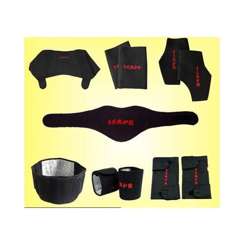 Set Tourmaline Self-heating Magnetic Therapy Knee Pad Neck Belt and Back Waist Support Brace Massager Thermal Protection