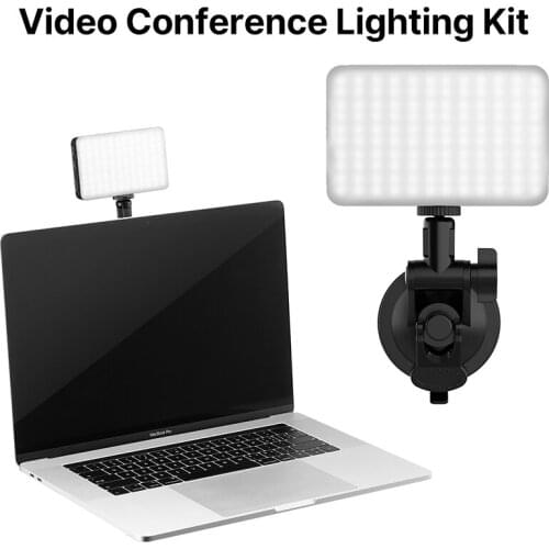 VIJIM TPU Suction cup bracket+VL120 3200K-6500K LED Video Light with Silicone box Vlog Pocket Light Adjustable Color temperature