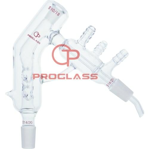 Laboratory Distilling Heads,Short Path,Jacketed,with Vigreux,10/18 top Joint