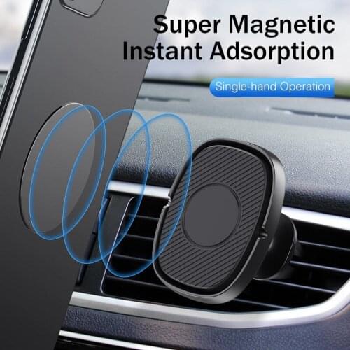 Magnetic Car Holder Stand For iPhone 12 Pro Max 360 Rotation Air Vent Magnet GPS Navigation Mount In Car Phone Support Holder