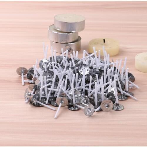 Pure Cotton Tea Wax Wick Aluminum Empty Tealight Cups Tea Light Holders Candle Wax Container Box Candle Making DIY Craft Kit