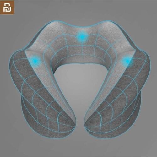 New youpin lefan Memory sponge U-shaped pillow Optimize Breathable wave design Three-point support care cervical spine