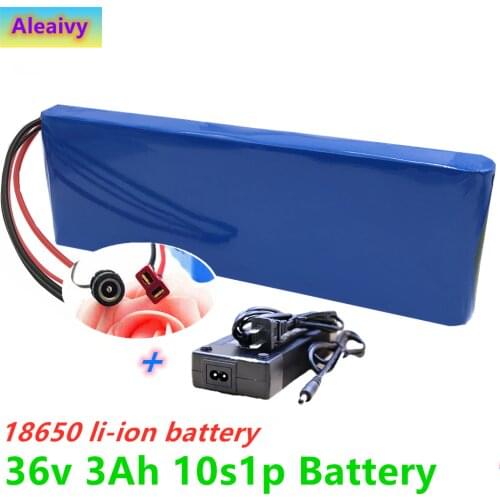 2020 New 36V Battery 10S1P 3Ah 42V 3200mah 18650 Iithium Ion Battery Pack Ebike Electric Car Bicycle Scooter 20A BMS 500W