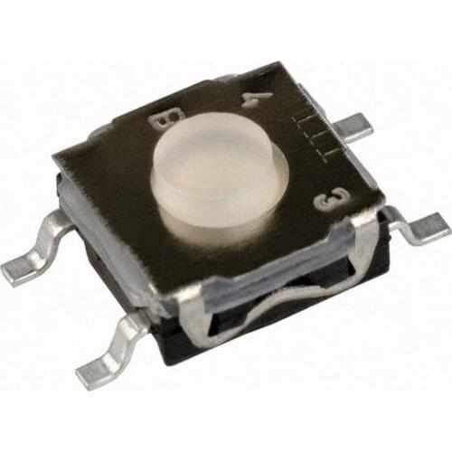 20PCS SMD switch KSC241G KSC241 silicone soft rubber keys 6.2x6.2x3.5mm strength 300 grams force