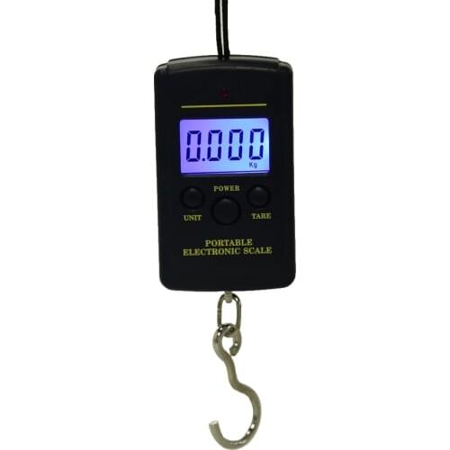 Portable Digital Kitchen Scales Mini Scale Electronic For Fishing Luggage Travel Weighting 40kg x 10g Kitchen Electronic Hook