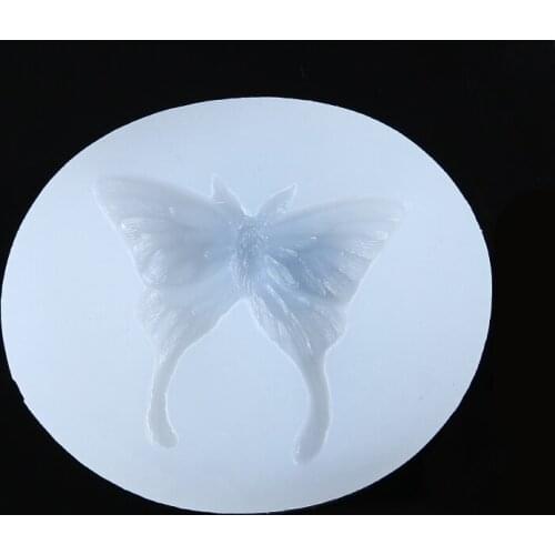 Clear Silicone Jewelry Amber Pendant Mold Butterfly Moth Shaped Mold For DIY Resin Gypsum Clay Crystal Craft Making Mould
