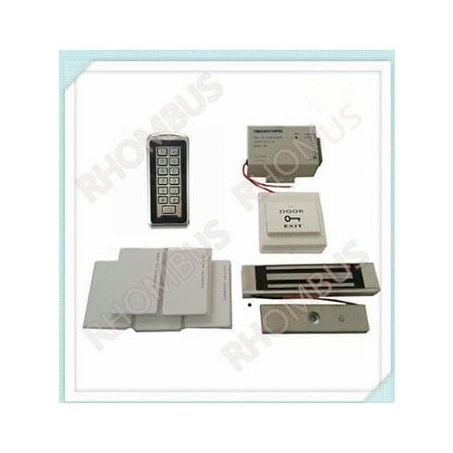 RFID Metal Access Controller+Power Supply+Exit Button+180KGs Magnetic Lock+cards