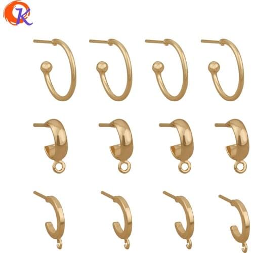 Cordial Design 50Pcs Jewelry Accessories/DIY Making/Earrings Stud/Genuine Gold Plating/Earring Findings/Hand Made/Earring Hooks