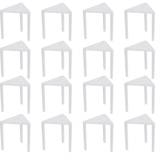 100pcs Disposable Pizza Tripod Pizza Saver Stand Anti-Stick Fixing Frame Anti-Collapse Triangle Bracket Anti-Sticking Holder