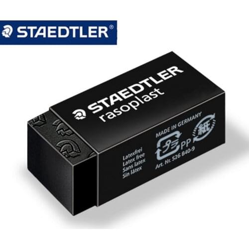 STAEDTLER 8 pcs Free PVC Pencil Eraser School Stationery Office Supplies High Quality Eraser Pencil Erasers 33*16*13mm 526 B40-9