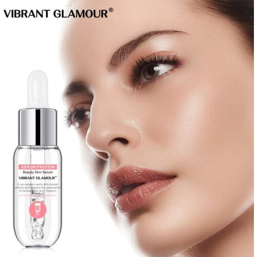 VIBRANT GLAMOUR Protein Face Serum Replenish Collagen Anti-Wrinkle Facial Essence White Moisturizing Deep Hydration Skin Care