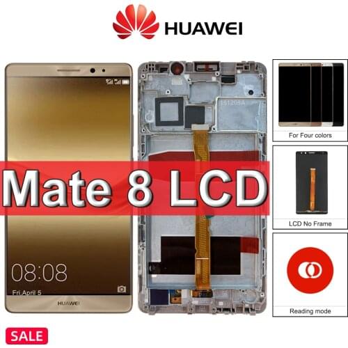 6.0" For Huawei Mate 8 LCD Display Touch Screen Digitizer Replacement Frame For Mate 8 Display Mate8 NXT-AL10 LCD Screen Parts