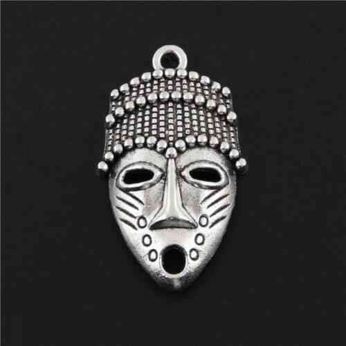10Pcs Silver Color Religious people Charms Pendant Necklaces Findings Accessories 30X17mm A3137
