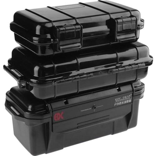 3 Sizes Outdoor Shockproof Sealed Waterproof safety case equipment ABS Plastic Tool case Dry Box toolbox,Fishing Tackle Boxes