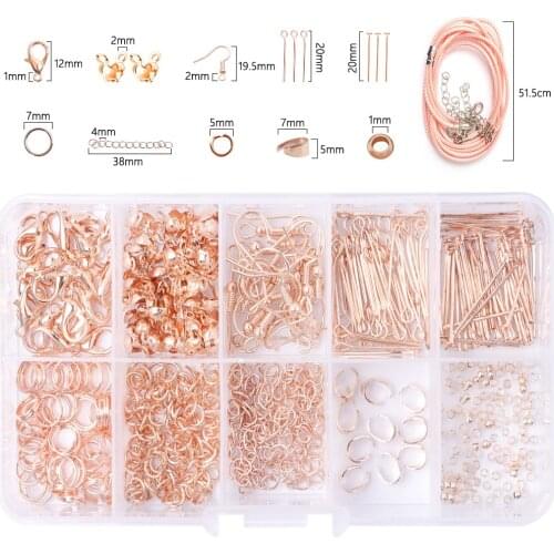 Hypoallergenic DIY Earring Making Accessaries Eye Pin Jump Rings Extend Chain Claps Earring Hook Jewelry Making Finding Supplies