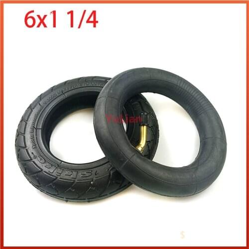 6x1 1/4 tyre 150MM Scooter Inflation Wheel tire Inner Tube for Electric Scooter 6 inch folding bicycle Pneumatic Tire