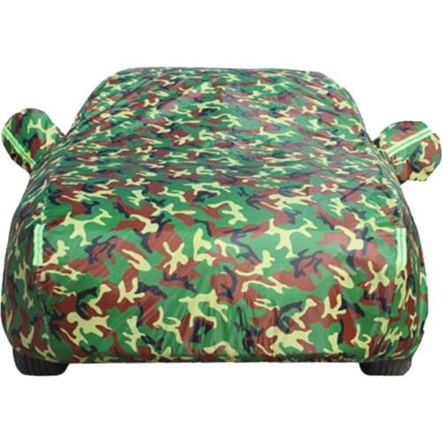 Car Cover All-weather Protection Full Covers with Reflective Strip Camouflage Style Auto Cover Sunscreen Protection Waterproof