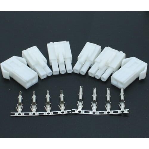 EL4.5 Automotive Connector 2/3/4/6/9/12 Pin Small Tamiya Connector 4.5mm Multipole Connectors Male + Female Plug + Terminals