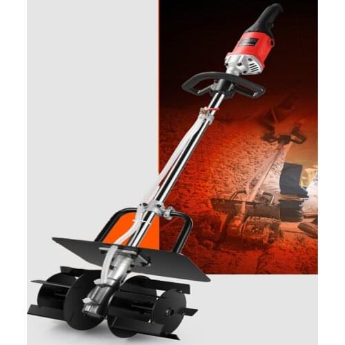 Concrete Mixer 220V Electric Construction Cement Mixing Machine Multifunctional Handheld Feed ,Mortar Concrete Mixer