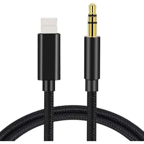 For Lighting to 3.5mm Male AUX Cable Car Converter 3.5mm Jack Male Cable Headphone Aux Cable Earphone Audio Adapter for IOS