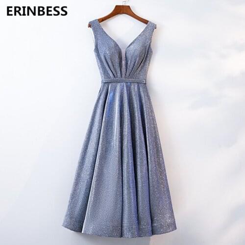 ERINBESS Women's Evening Dresses Below The Knee