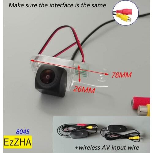 EzZHA HD Wireless Car CCD Rear Camera Fisheye Night Vision For Volvo S40 S60 S80 XC90 XC60 V60 S80L S60L S40L