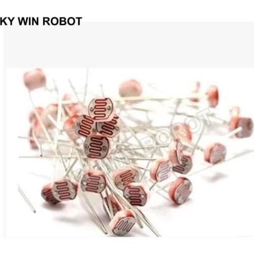 10PCS 5506/5516/5528/5537/5539/5547/5549 Photoresistor Light Dependent Resistor LDR 5MM Photoconductive resistance for arduino