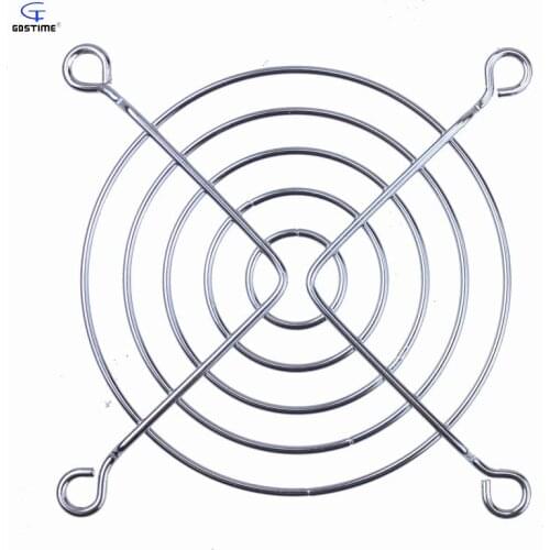 10 pcs Gdstime Silver 80mm CPU Cooling Fan Grill 8cm Iron Net Metal Wire Finger Guard Protector for 80x80mm Cooler
