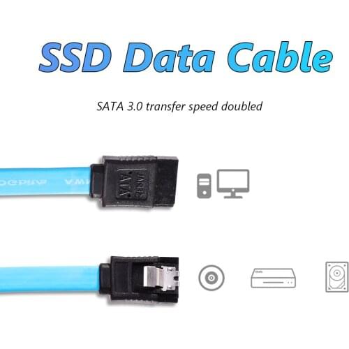 SATA III Cable 6Gbps SATA Revision 3.0 Data Cable for SATA Hard Disc Drive HDD Solid State Drive SSD 5.5 inch