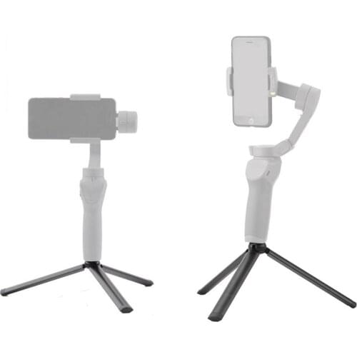 Metal Mini Tripod Desktop Tabletop Stand Compact Tripod for DJI OSMO Mobile 2 3 4 for feiyu Gimbal Holder 1/4" Inch SLR Camera