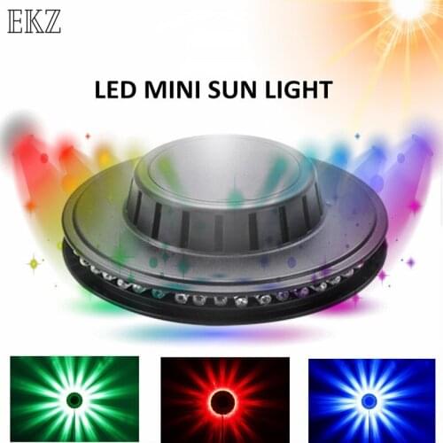 Mini 48PCS LED 8W RGB Sunflower Laser Projector Lighting Disco Stage of Bar DJ Background Wall Christmas Party Lamp