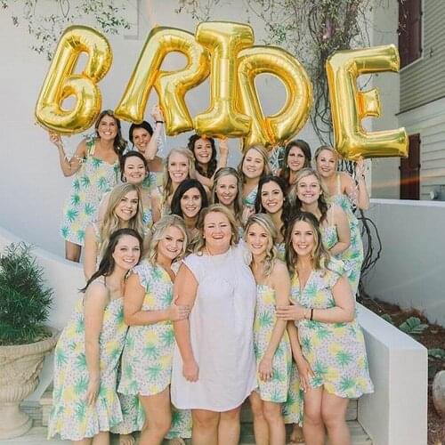 16inch 30inch Gold Silver Rose Gold Bride To Be Letter Aluminium Foil Balloons Wedding Valentines Day Party Decoration