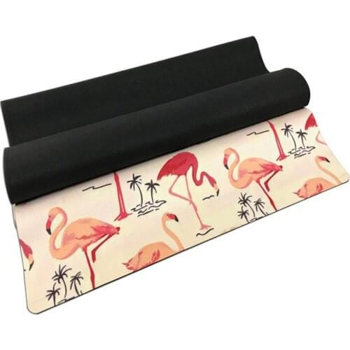 Neew personalized printed yoga mat suede nature rubber non-slip velvet travel pad sports fitness yoga mat