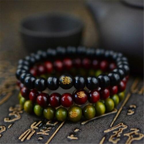 New Hot Men Women Wood Beads Bracelets Sandalwood Buddhist Buddha Meditation Prayer Bead Bracelet Wooden Jewelry Yoga Bracelet