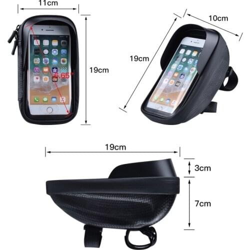 The New Cycling Bike Pack Anti-splash Touch Screen EVA Hard Shell Car Bag Bike Head Package Front Package