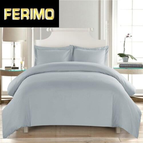 Pure color white comforter Bedding Sets Hotel Duvet Cover Set King Size home Bed Cover Pillow case Bedroom decoration Double