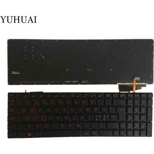 Nordic keyboard FOR ASUS GL552 GL552J GL552JX GL552V GL552VL GL552VW N552VW N552VX G771JM G771JW backlit black laptop keyboard